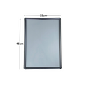 Black Snap Clip Frames Opening Poster Holders Retail Notice Display Board
