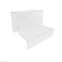 Two-Tier Coloured Acrylic Retail Display Stand For Product Showcase