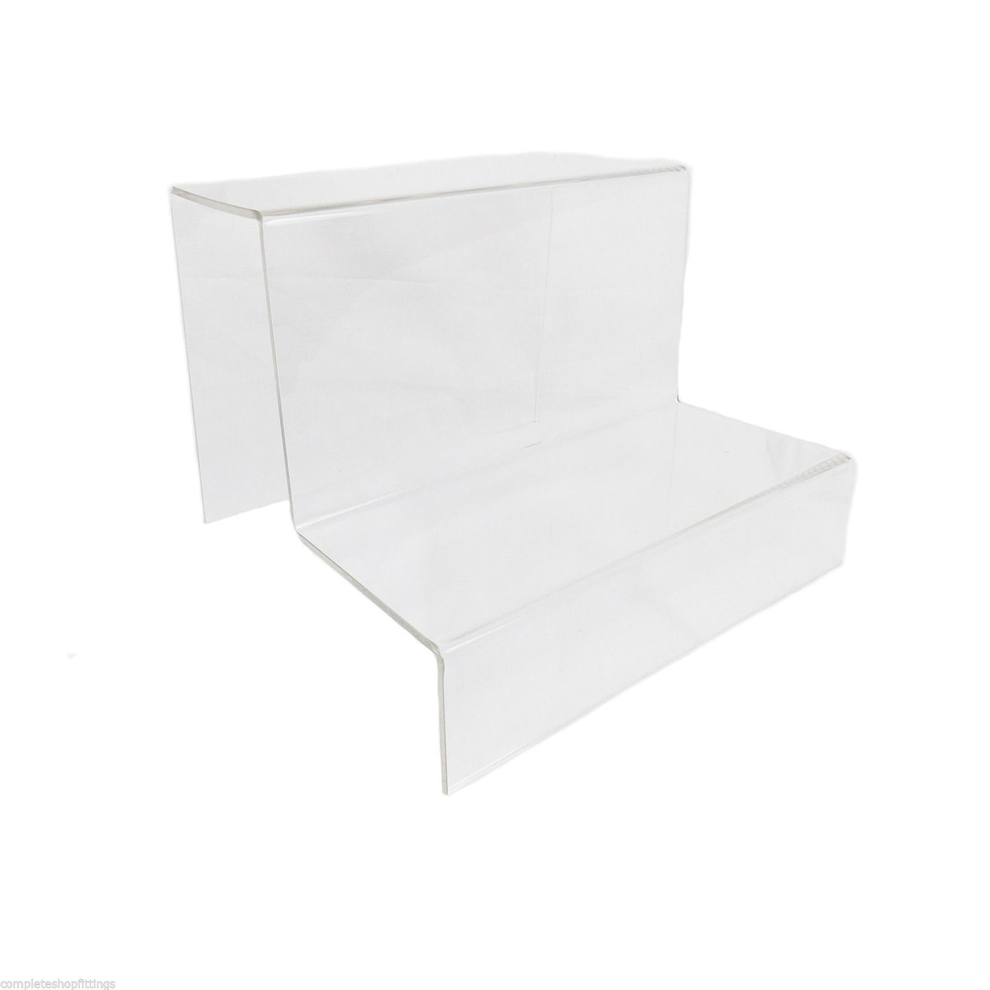 Two-Tier Coloured Acrylic Retail Display Stand For Product Showcase
