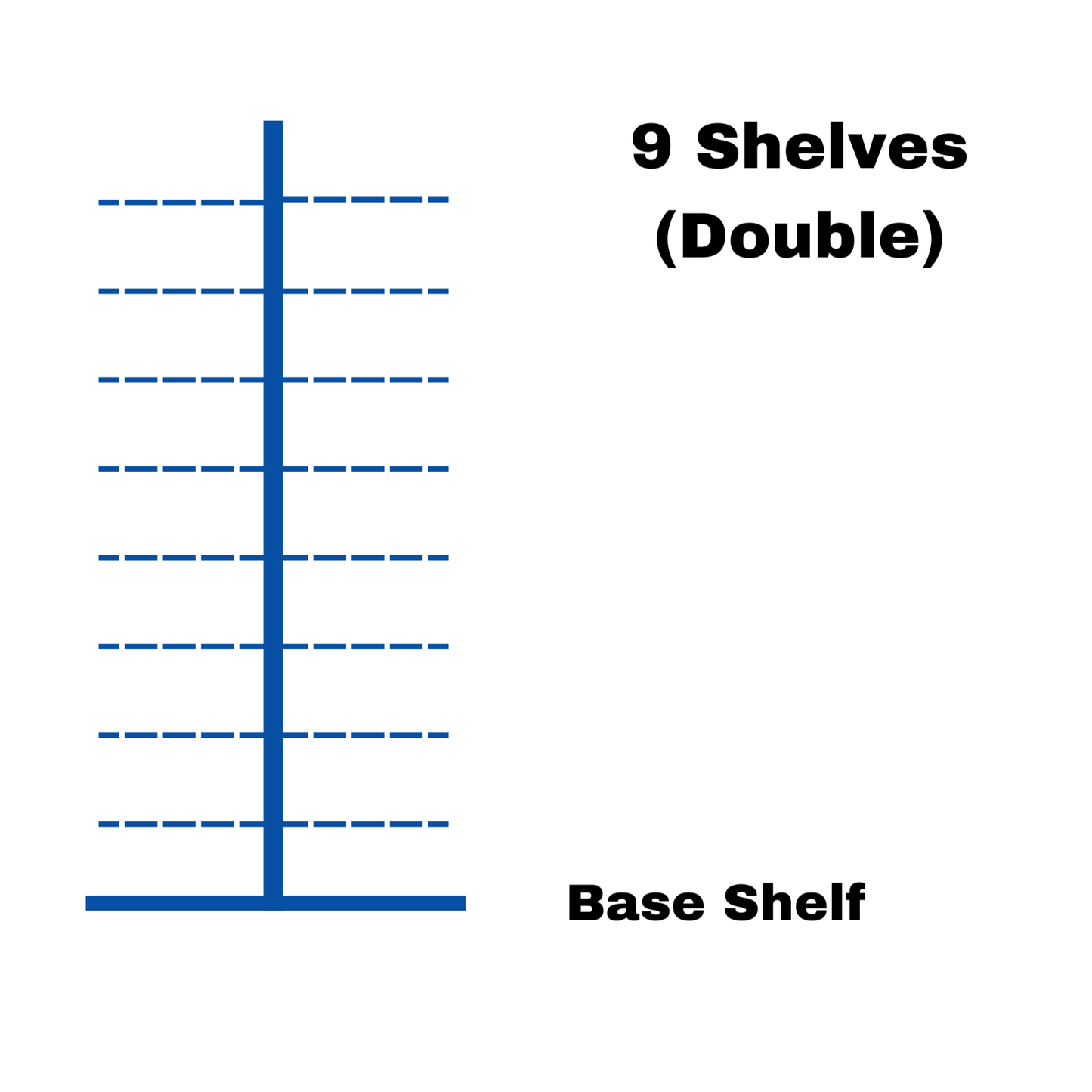 Retail Gondola Shelving Unit - H260cm X W66.5cm