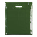 100x Plastic Plain Harrod Green Carrier Bags