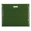 100x Plastic Plain Harrod Green Carrier Bags