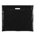 100x Plastic Plain Black Carrier Bags