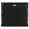 100x Plastic Plain Black Carrier Bags