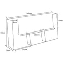 Wall Fix DL Portrait Leaflet Holder (Three Pockets)
