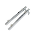 1x Chrome Glass Shelf Bracket For Upright With Suction Pads