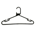 100x Black Strong Heavy Duty Plastic Coat Hangers, Suit, Trouser Etc Garment Clothes Hanger