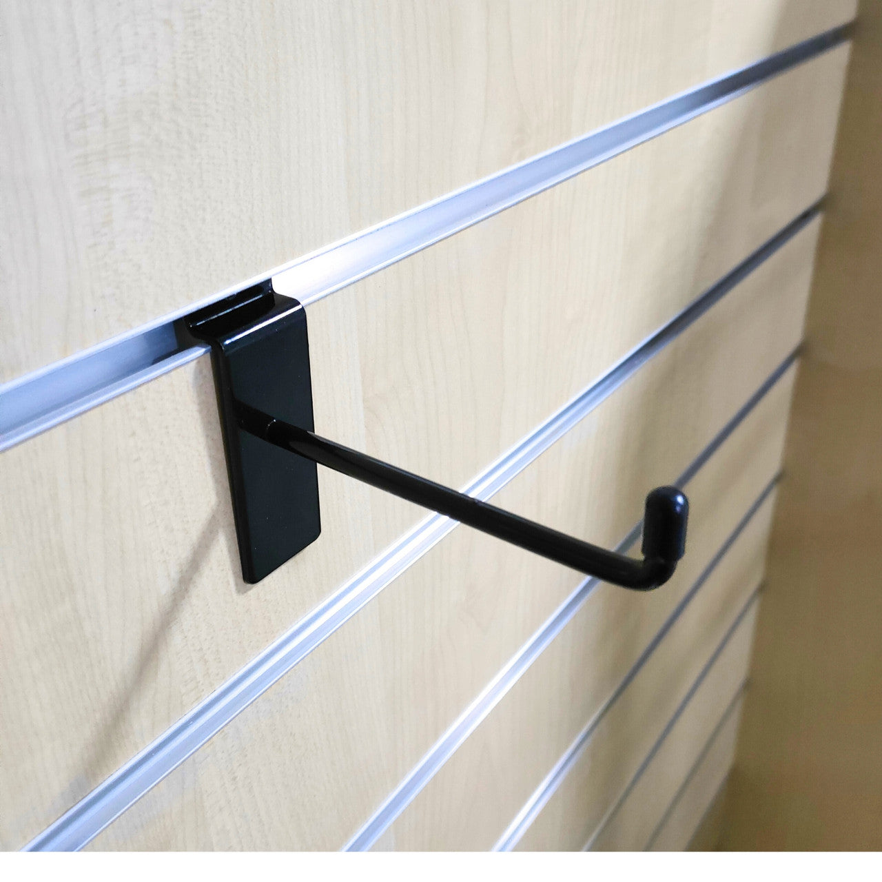 Black Slatwall Hooks Accessory Single Prong Shop Display