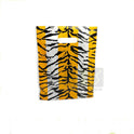 100x Plastic Tiger Printed Design Carrier Bags