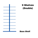 Retail Gondola Shelving Unit - H260cm X W125cm