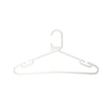 100x White Strong Heavy Duty Plastic Coat Hangers, Suit, Trouser Etc Garment Clothes Hanger