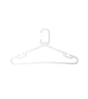 100x White Strong Heavy Duty Plastic Coat Hangers, Suit, Trouser Etc Garment Clothes Hanger