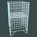 White Dump Bin Basket Retail Merchandising Display Storage Bin