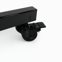 Heavy Duty 8-Way Step Arm Clothing Rail – Adjustable Black Retail Display Stand  with Castors & Brakes