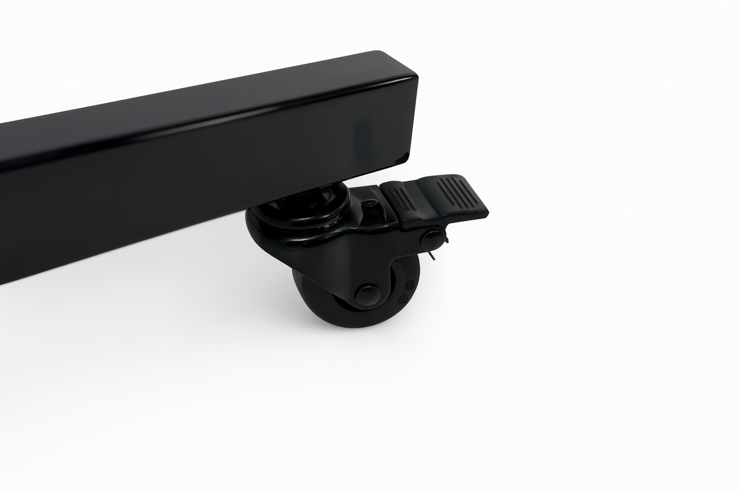 Heavy Duty 4-Way Step Arm Clothing Display Rail Stand –  Adjustable Black Retail Display Stand  with Castors & Brakes