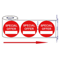 500x45mm Red Self-Adhesive Promotional Price Labels for Retail - Multi Listing