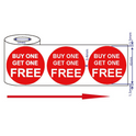 500x45mm Red Self-Adhesive Promotional Price Labels for Retail - Multi Listing