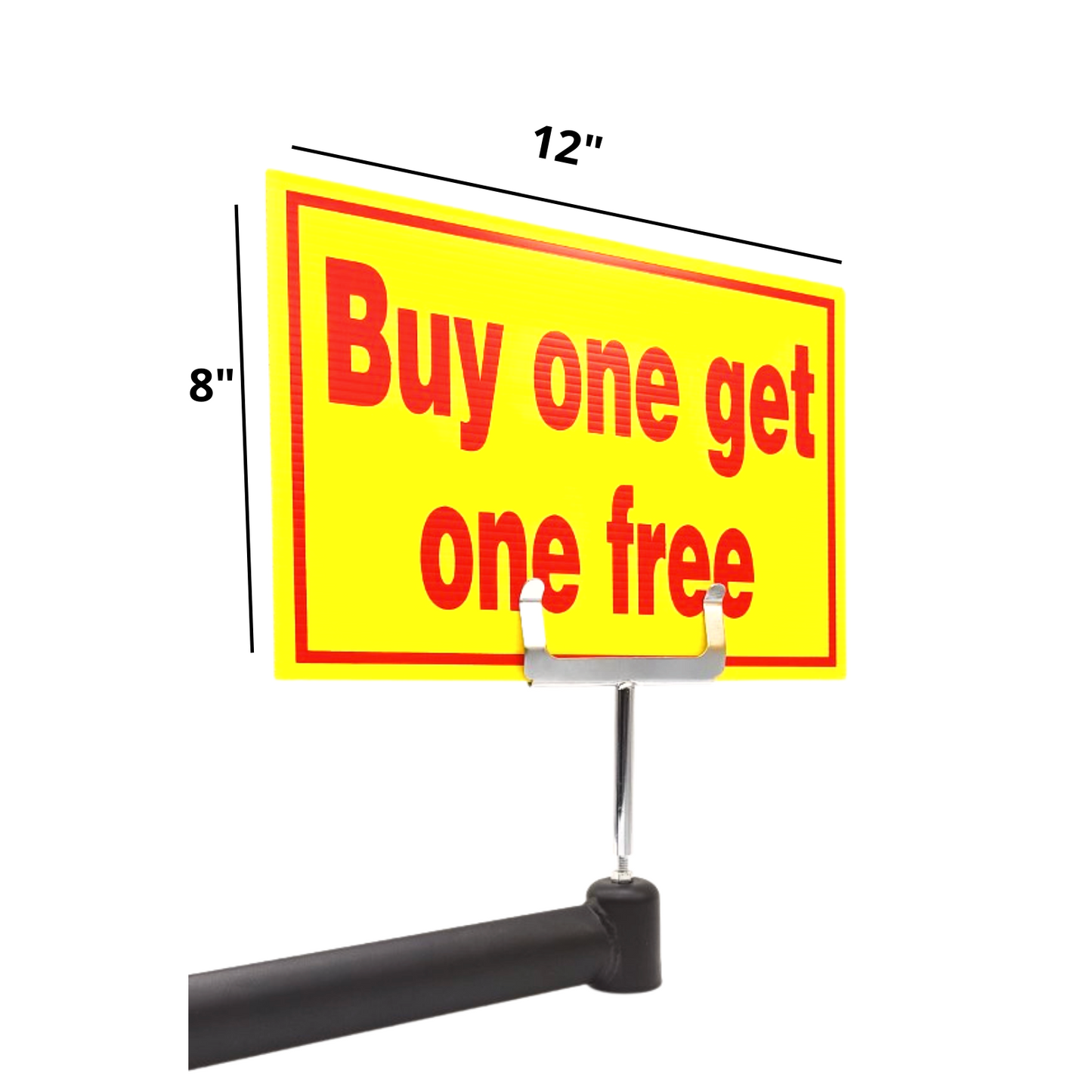 Yellow & Red Correx Market Price Sale Card Sign Board Double-Sided & Waterproof