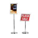 Floor Standing Poster Display Easy Access Snap Frame Menu Restaurant Stand