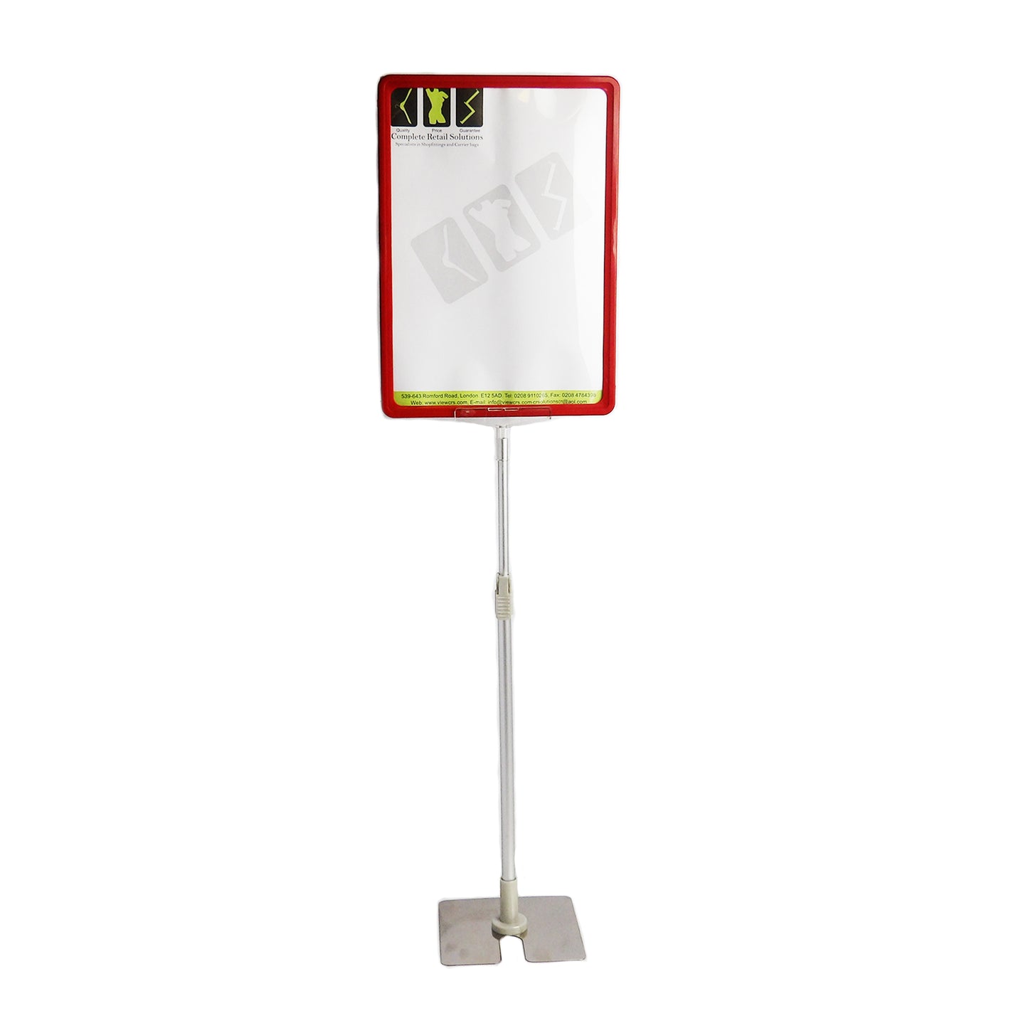 Adjustable Height Custom Floor Display Stand Sign Holder Poster Frame