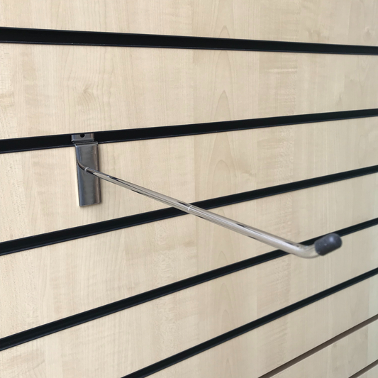 100x 45 Degree Slatwall Hooks Accessory Single Prong Shop Display