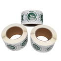 500x 100% Halal Food Stickers, Green Round 45mm Labels - Certified Halal for Food Packaging, Safe Seal for Restaurants, Catering & Grocery