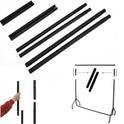 Black Extension Poles For Garment Clothes Rail Heavy Duty Comes In Pair