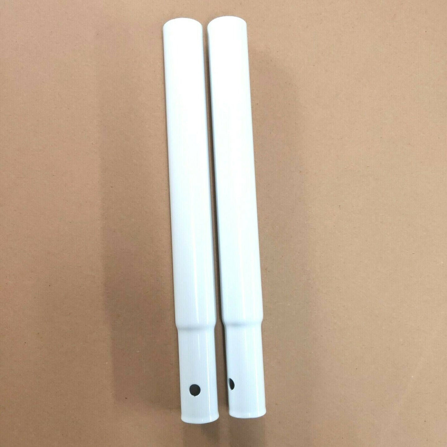 White Extension Poles For Garment Clothes Rail Heavy Duty Comes In Pair