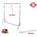 Full Chrome  Extension Poles For Garment Clothes Rail Heavy Duty Comes In Pair