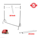 Full Chrome  Extension Poles For Garment Clothes Rail Heavy Duty Comes In Pair