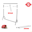 Full Chrome  Extension Poles For Garment Clothes Rail Heavy Duty Comes In Pair