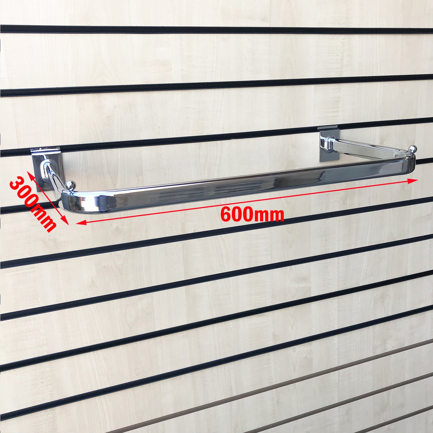Fashion Display D-Rail for Slatwall - Versatile Hanging Solution for Clothing and Accessories