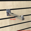 Straight Square Display Arm For Slatwall