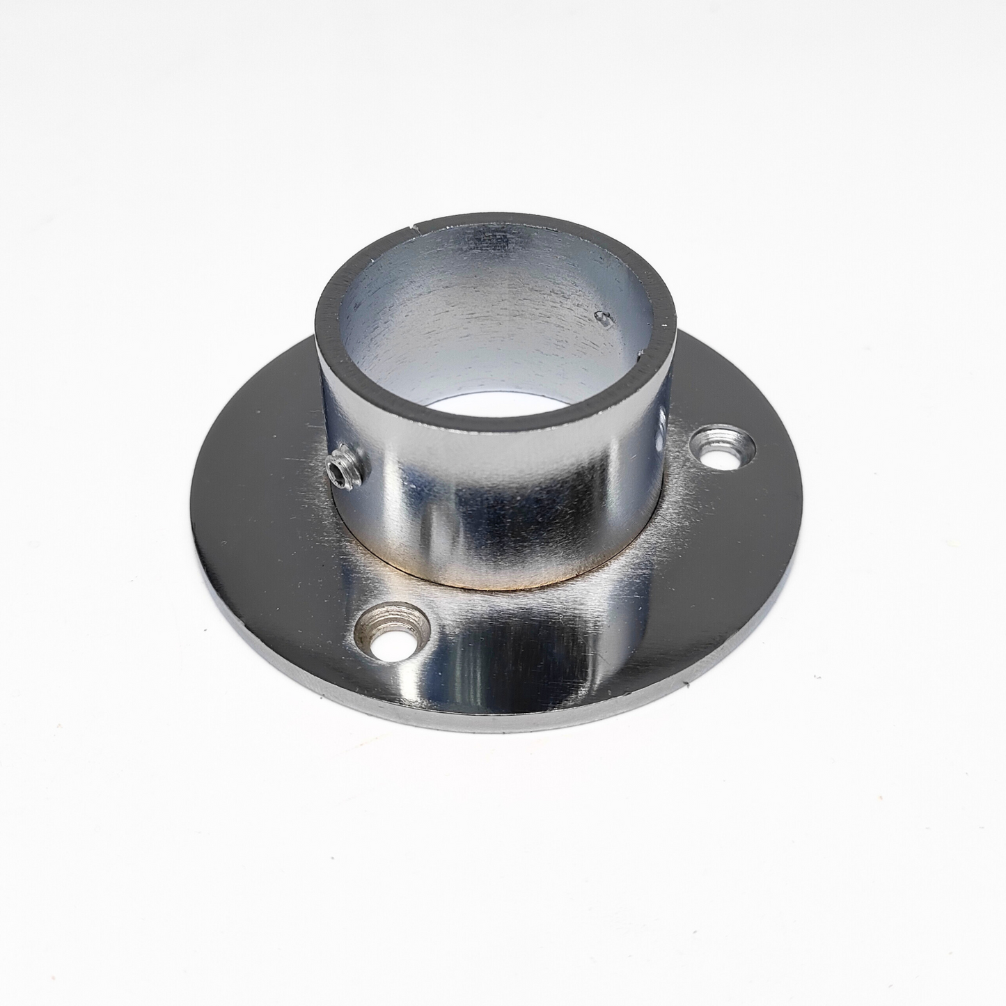 Premium Wall Floor Flange For Walk In Wardrobe Chrome Tubing Hanging Rail System