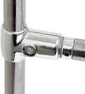 3 Way T-clamp For Walk In Wardrobe Chrome Tubing Hanging Rail System