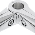 4-way Clamp For Walk In Wardrobe Chrome Tubing Hanging Rail System