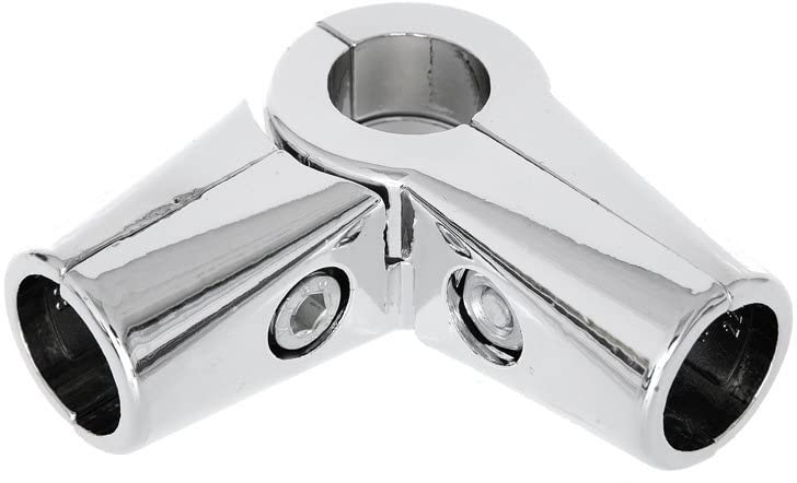 4-way Clamp For Walk In Wardrobe Chrome Tubing Hanging Rail System