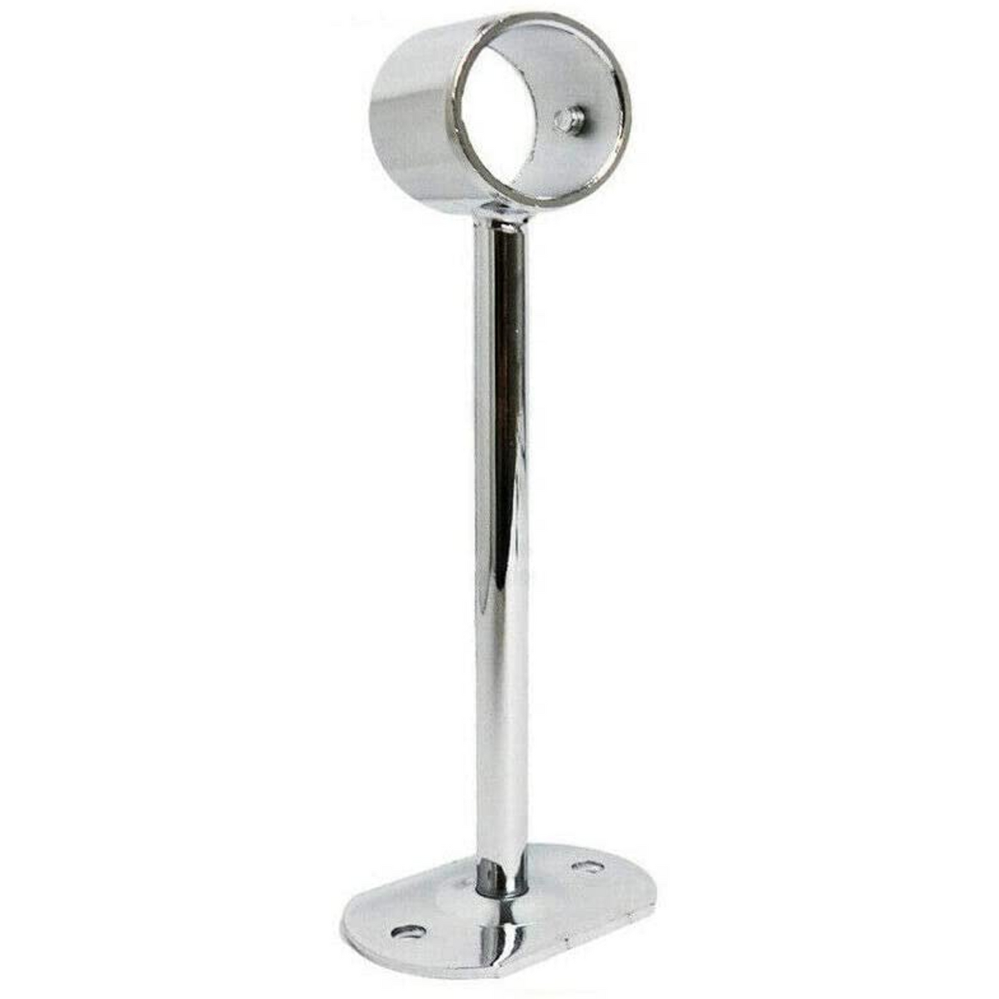 5 Inch Heavy Duty Drop Socket For Walk In Wardrobe Chrome Tubing Hanging Rail System