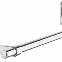 5ft Long Pole +2 Brackets+2 Plastic End Caps-Super Heavy Duty Chrome Plated Wall Mounted Garment Clothes Rail Hanging Shop Display Tubing Rack Diameter Of Pole -S