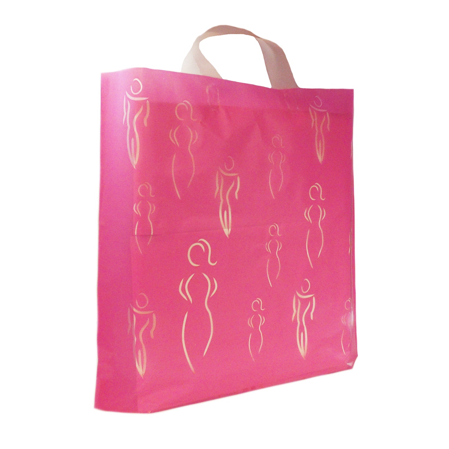 Plastic See Through Lady Design Handle Bags-100