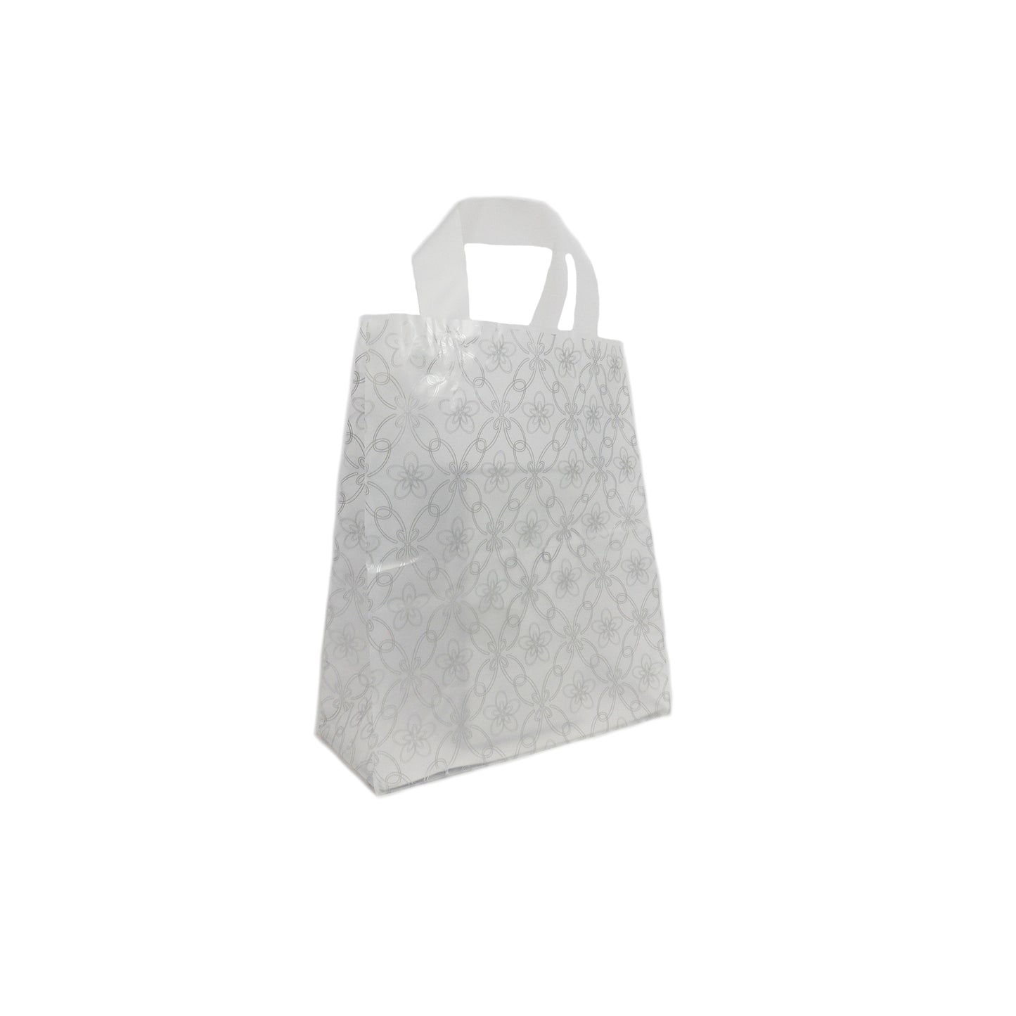 Plastic Flexi Loop Flower Design Printed Carrier Bags-25
