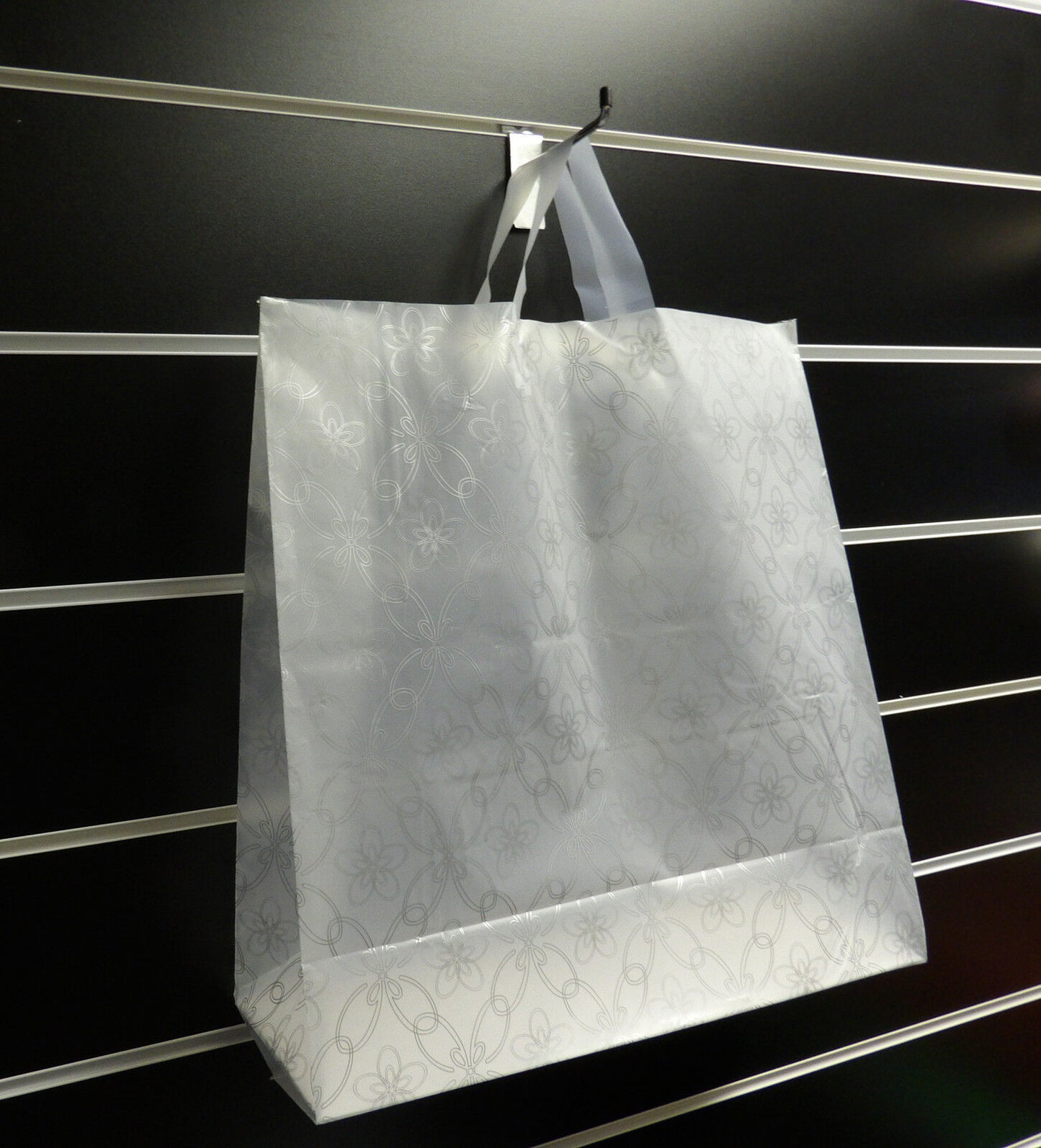 Plastic Flexi Loop Flower Design Printed Carrier Bags-25