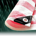 Red / White 170gsm Market Stall Tarps