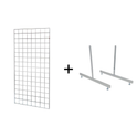 4FT CHROME MESH PANEL WITH L-LEG OR T-LEG
