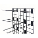 New 4ft Black Grid Panel - Heavy Duty Mesh with T-Leg for durable displays
