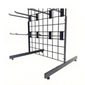 New 4ft Black Grid Panel - Heavy Duty Mesh with T-Leg for durable displays