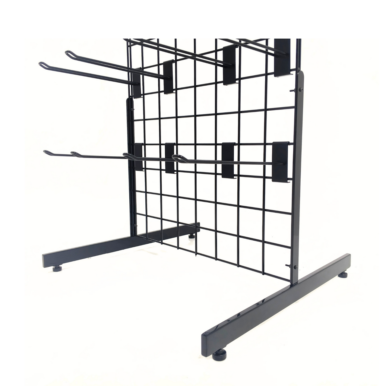 New 4ft Black Grid Panel - Heavy Duty Mesh with T-Leg for durable displays