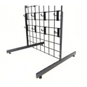 New 4ft Black Grid Panel - Heavy Duty Mesh with T-Leg for durable displays