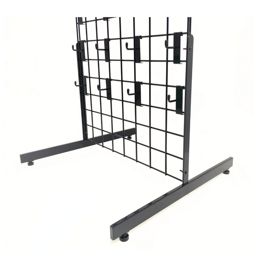 New 4ft Black Grid Panel - Heavy Duty Mesh with T-Leg for durable displays