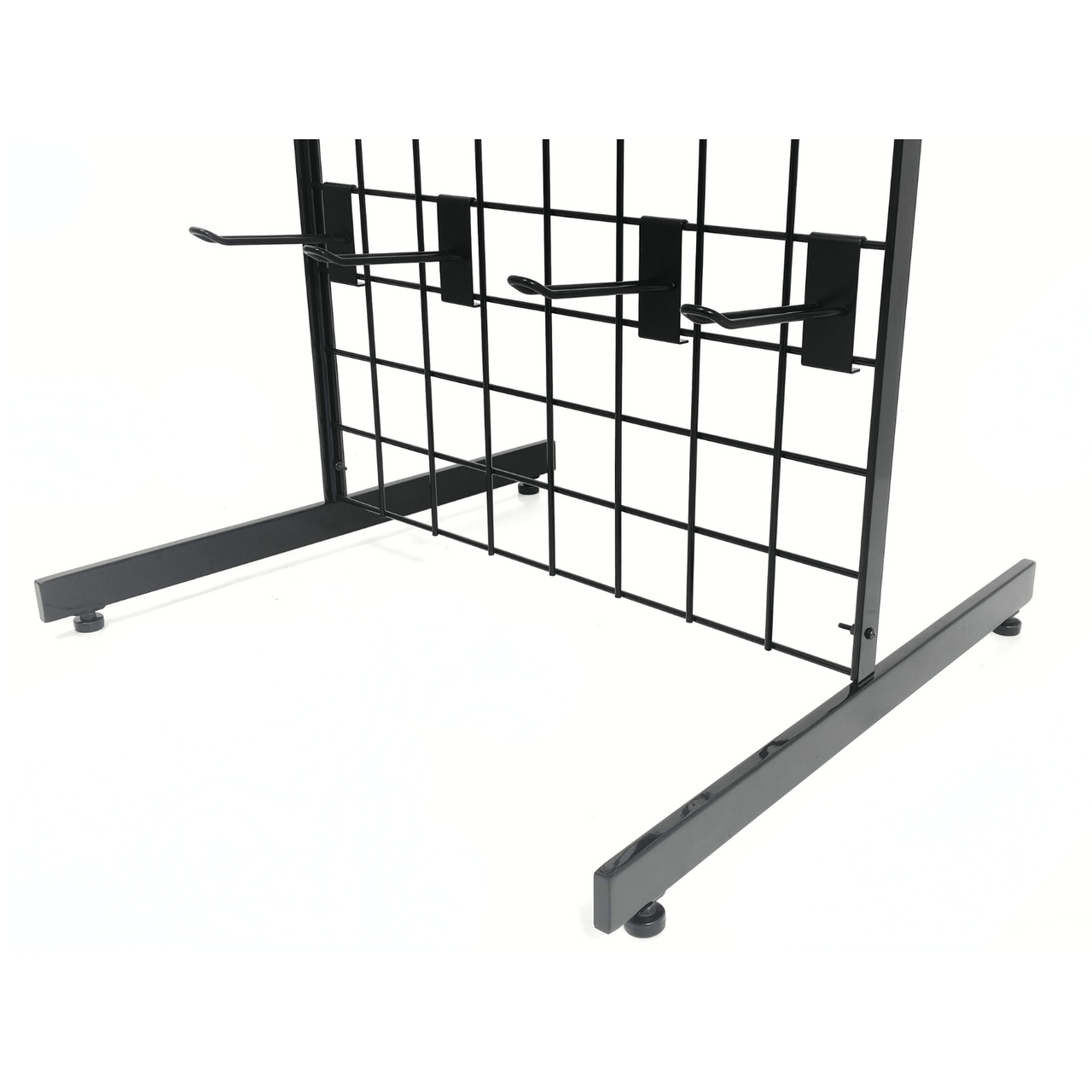 New 4ft Black Grid Panel - Heavy Duty Mesh with T-Leg for durable displays